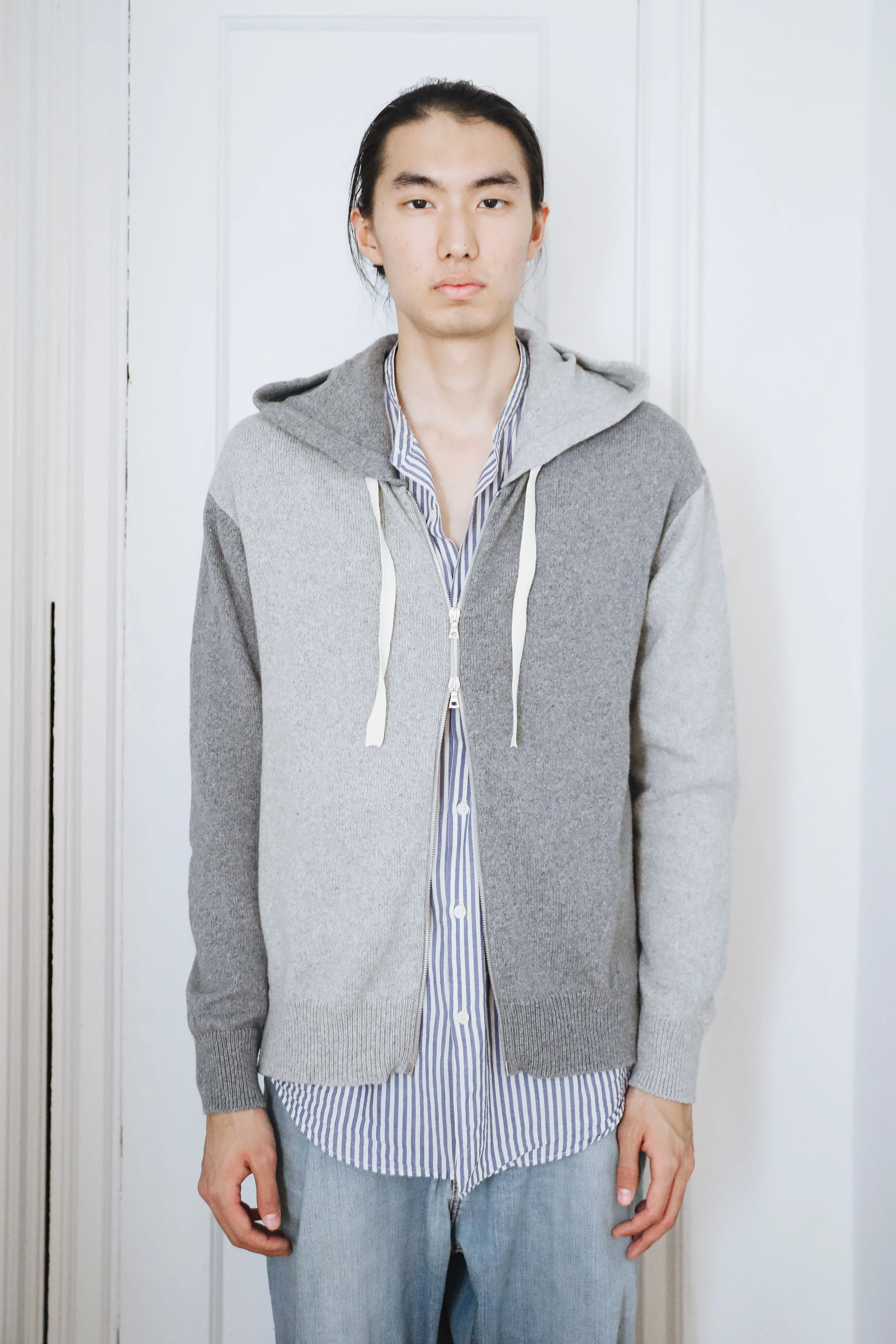 Harry Zip Hoodie in Organic Cotton & Recycled Cashmere