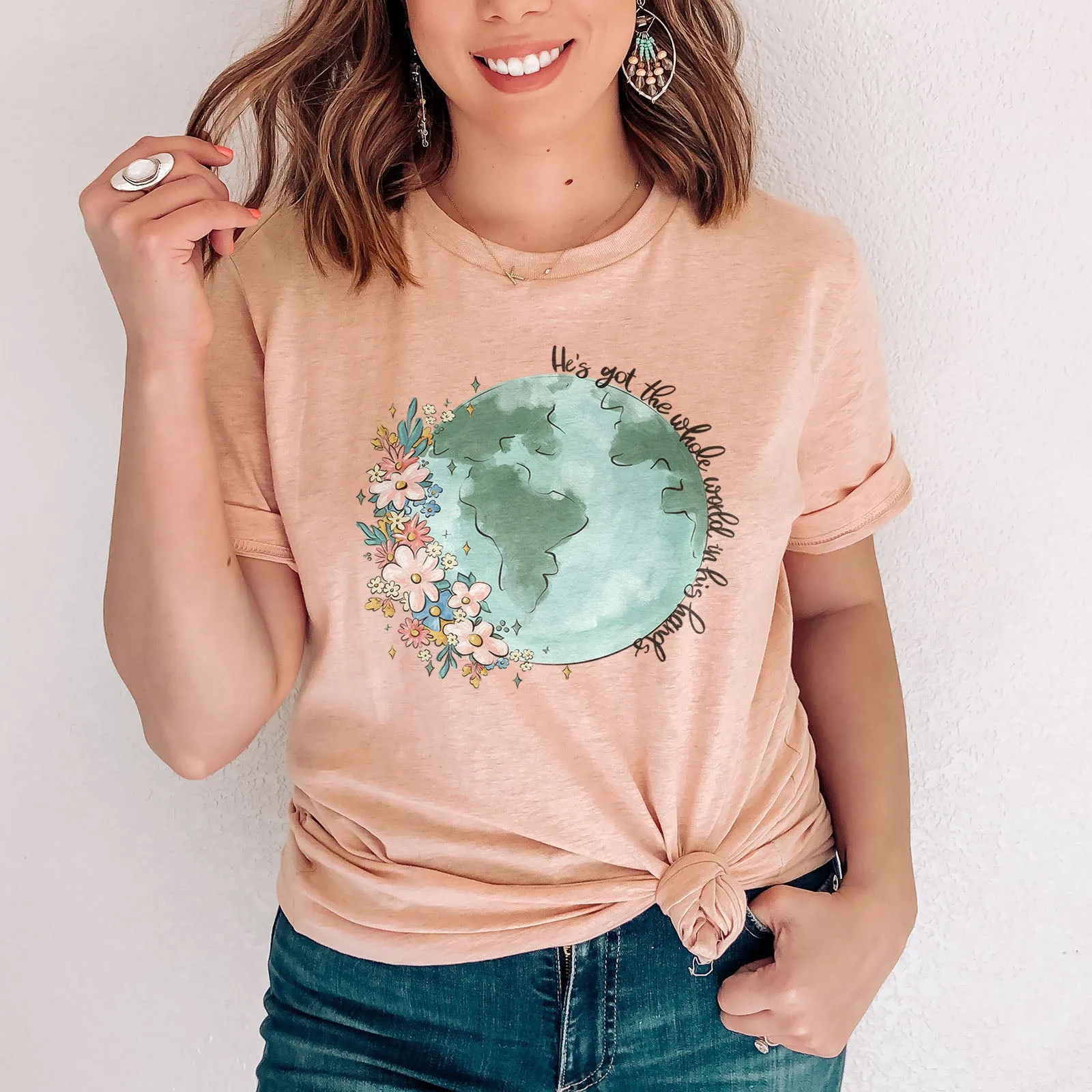 He's got the whole world in His hands Tee