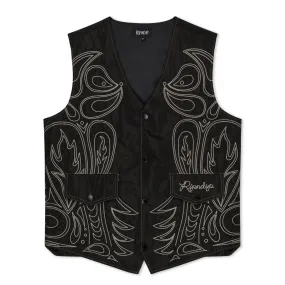 Howdy Quilted Vest (Black)