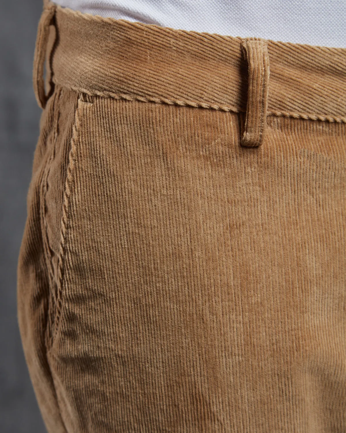 Imperial Corduroy Stretch Chinos - Khaki