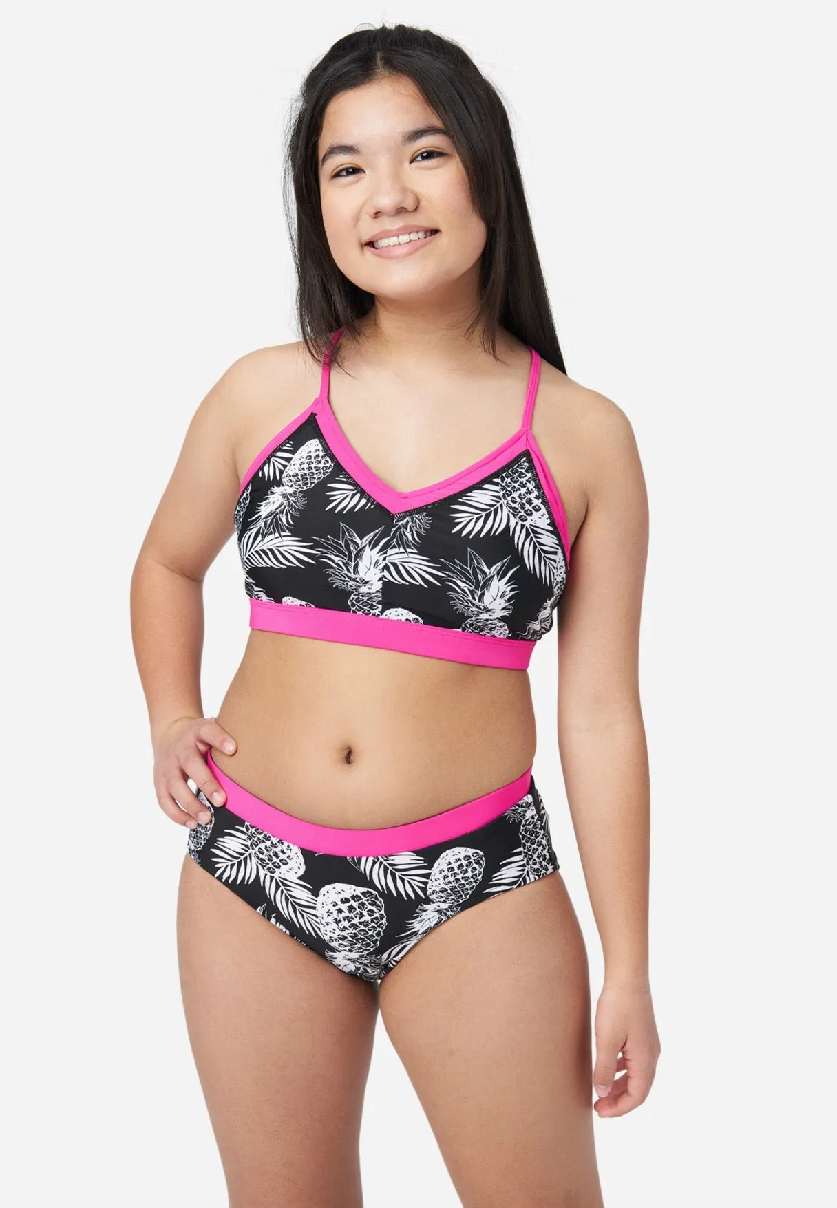 J Sport Reversible Color Block Bikini Swim Set