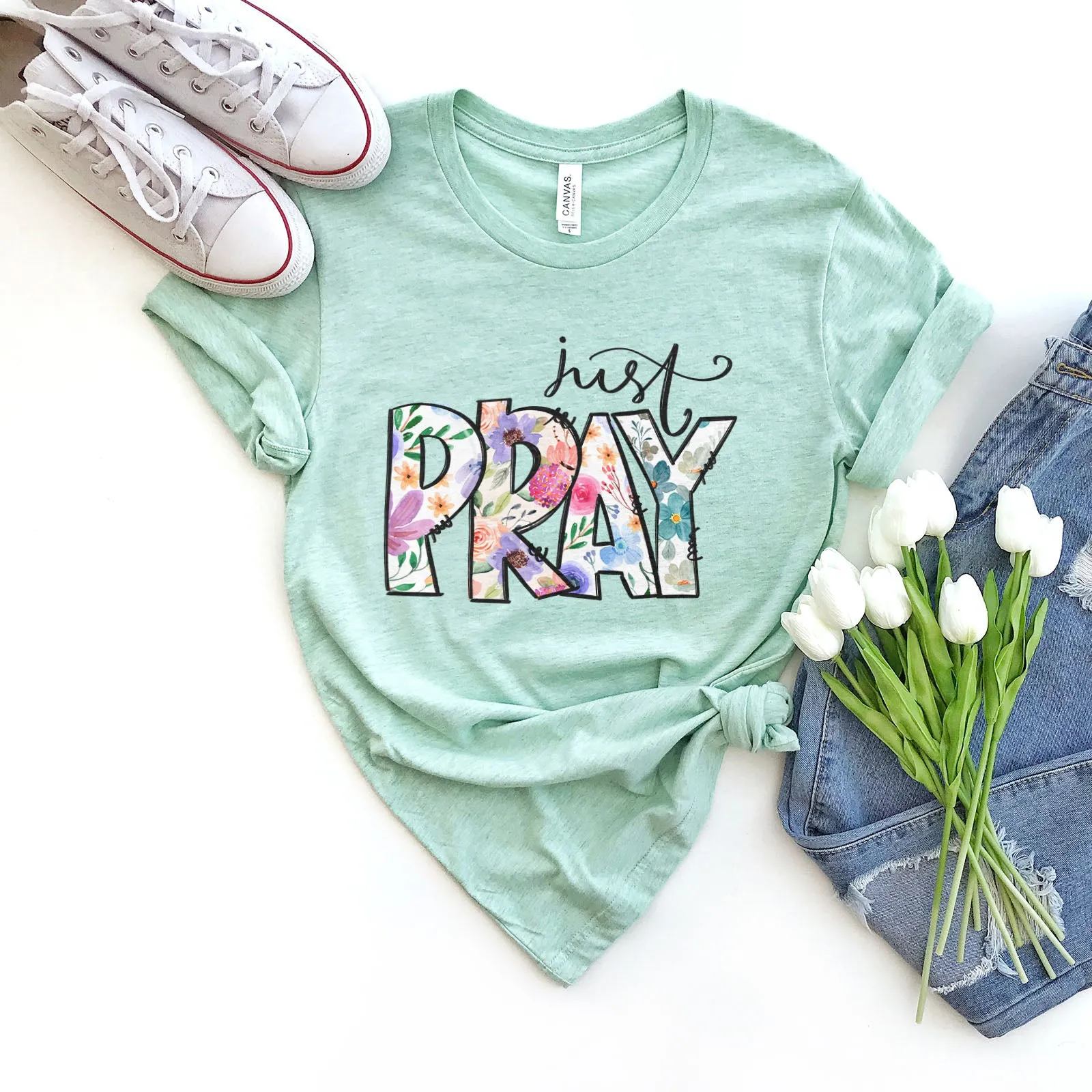 Just Pray Boho Tee