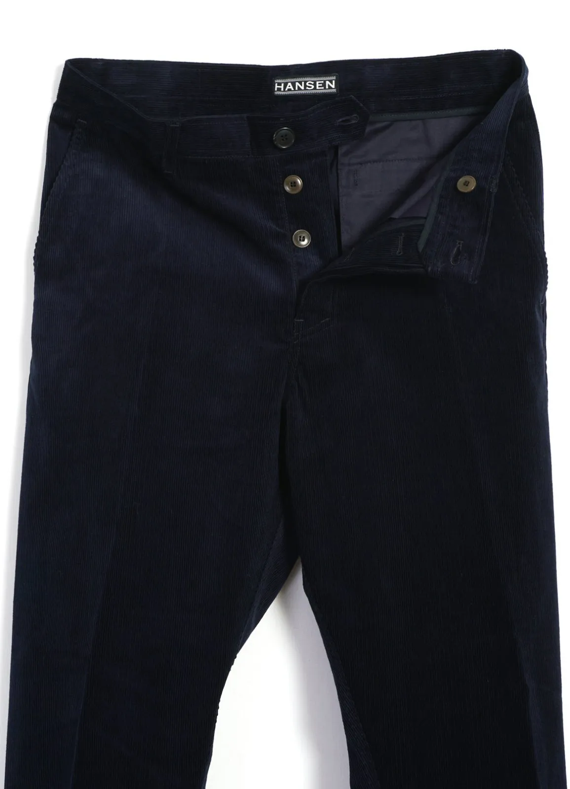 KEN | Wide Cut Trousers | Fluid Navy