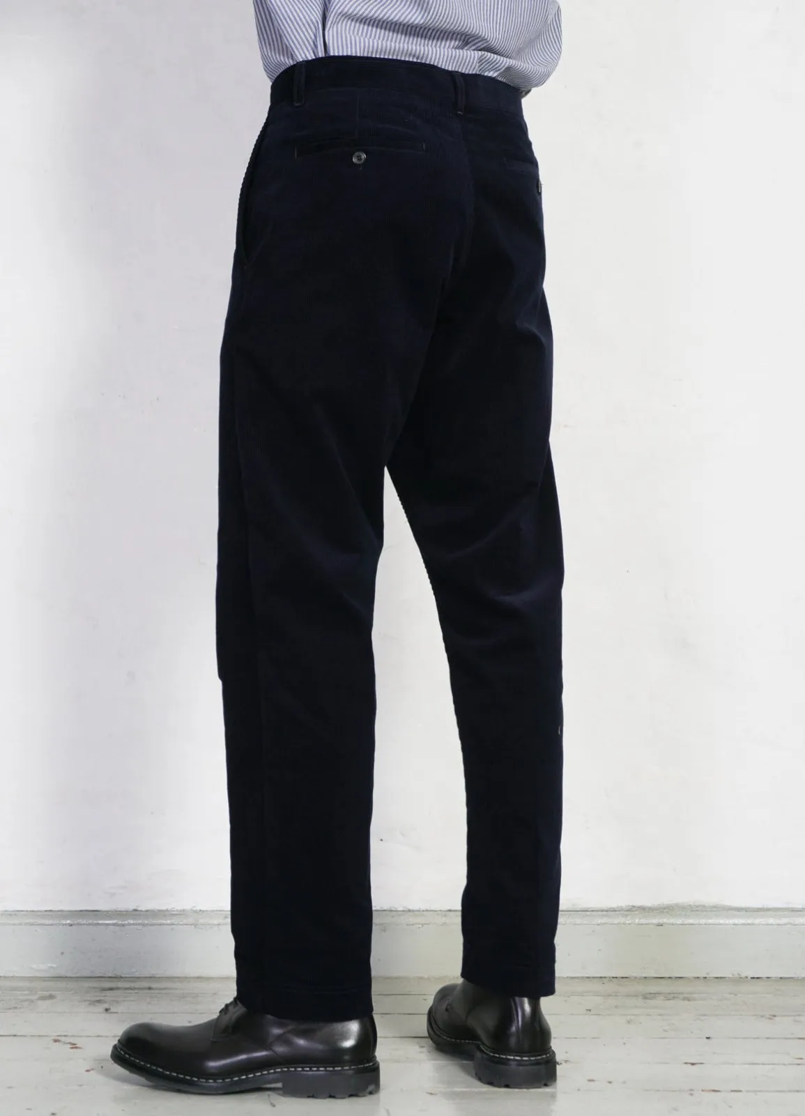 KEN | Wide Cut Trousers | Fluid Navy