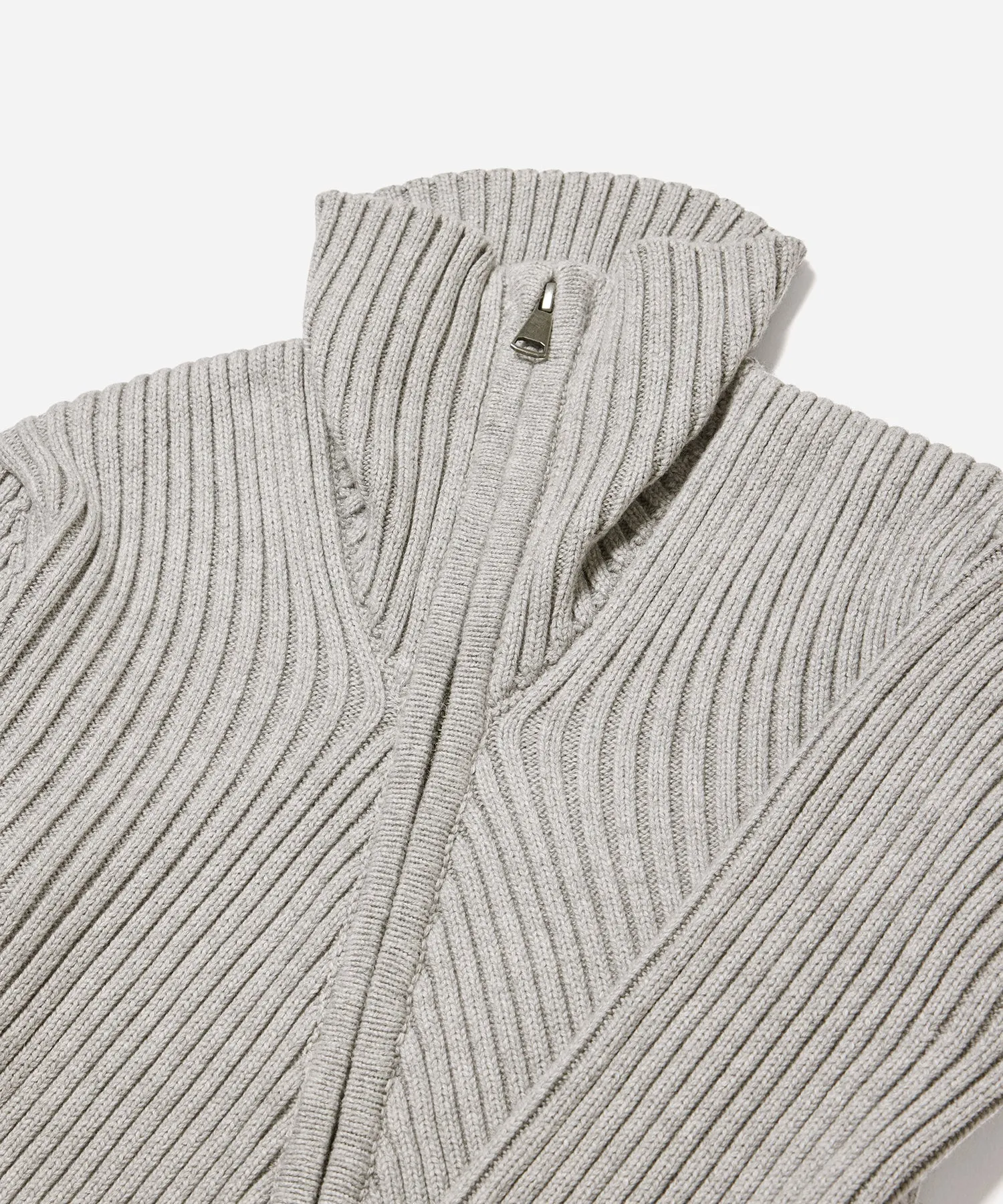 Leah Cashmere Zip Sweater