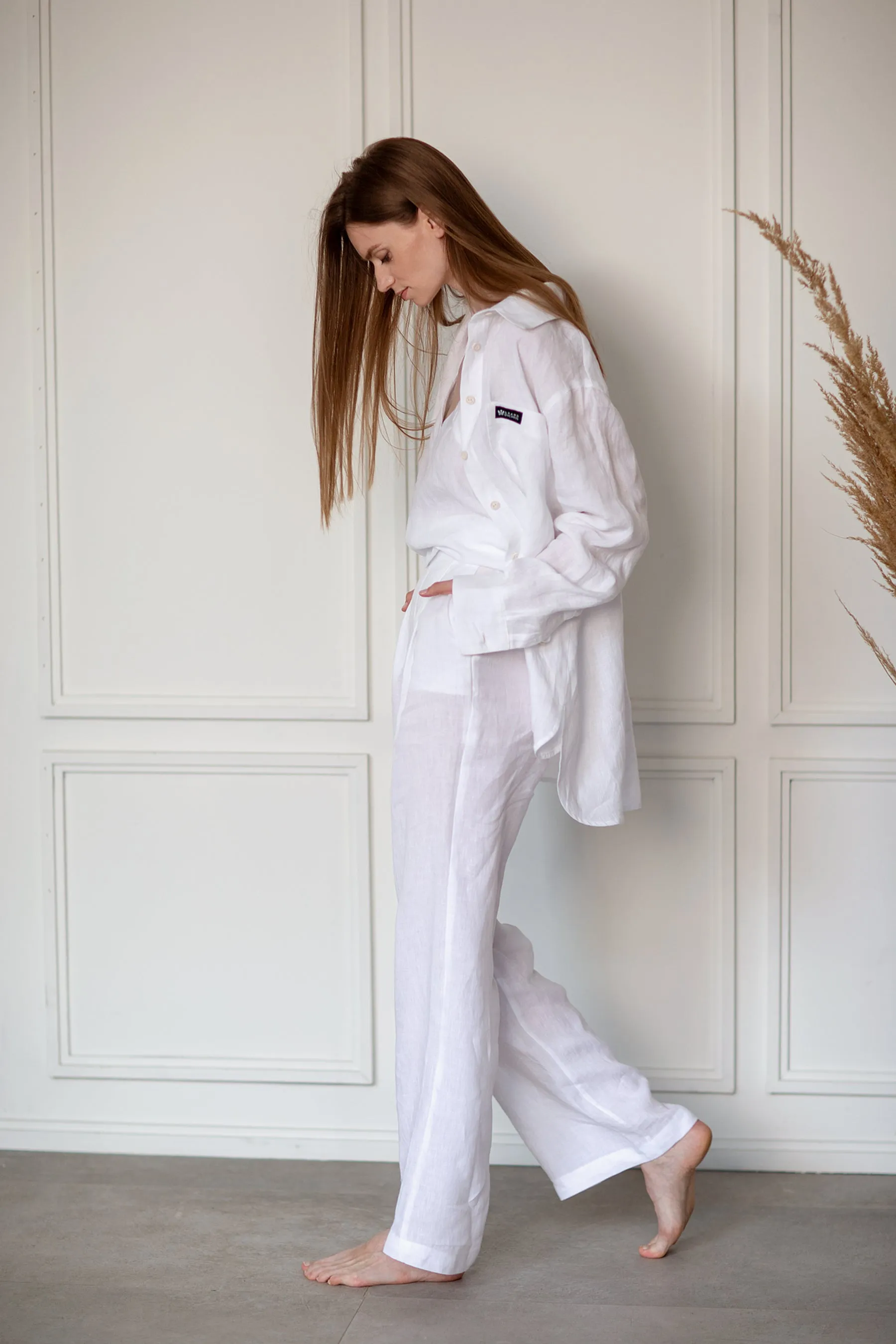 Linen pants “Independence” (White)