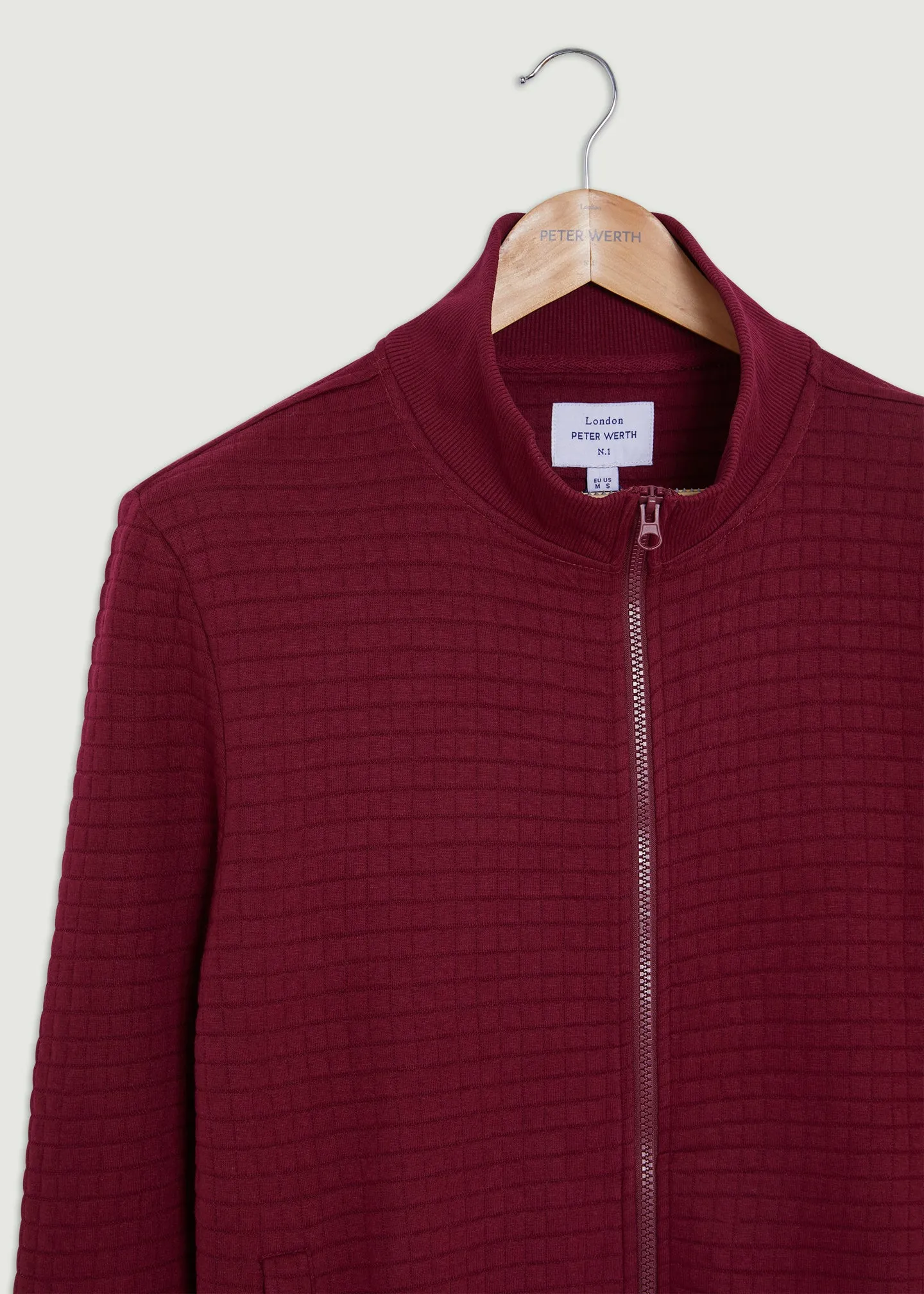 Manor Zip Up - Burgundy