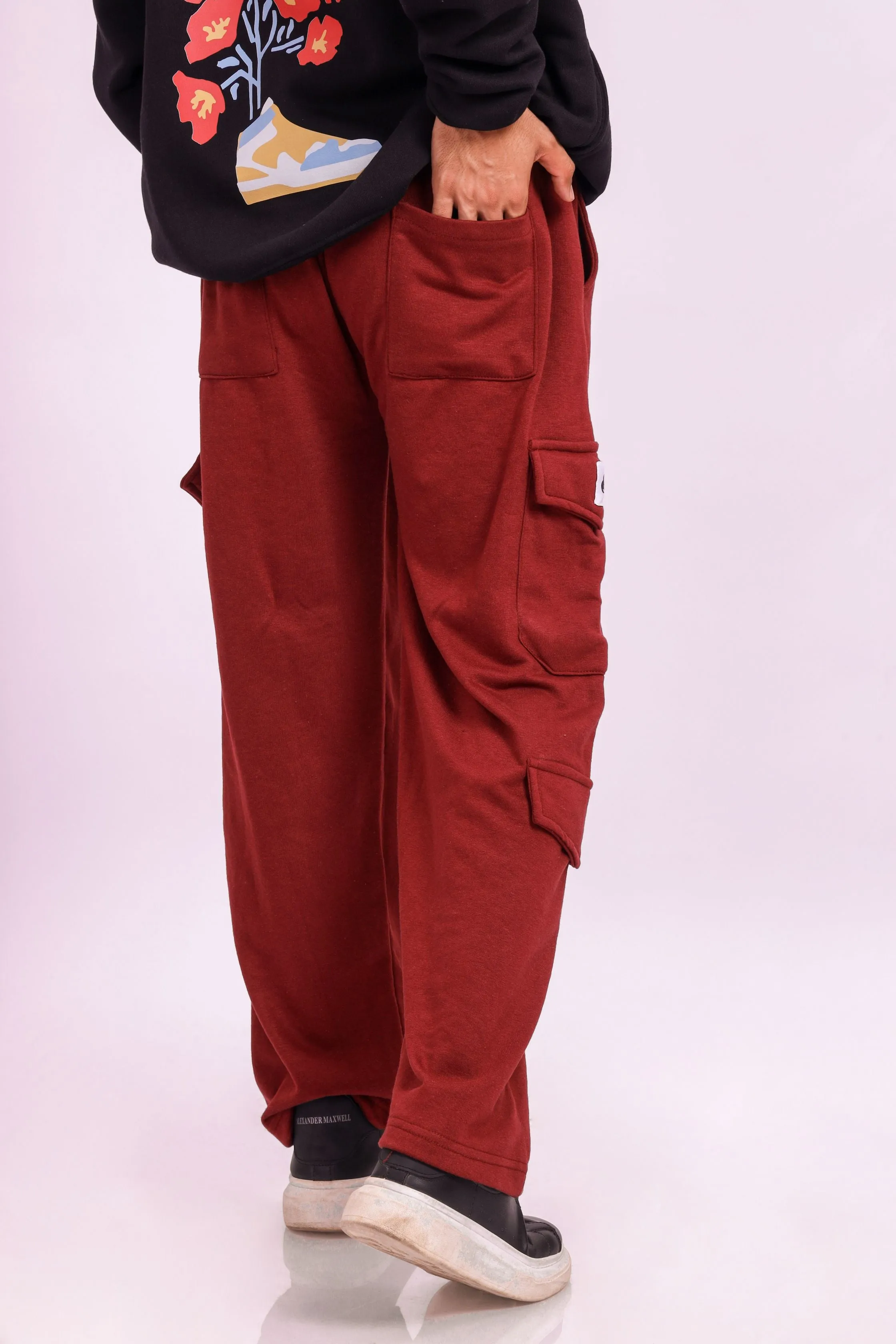 Maroon Cargo Trouser