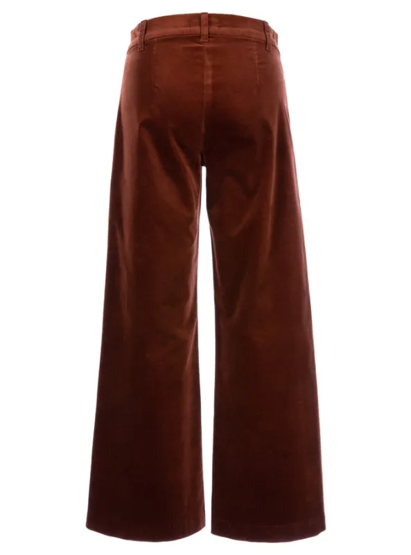 Meg Wide Leg Trousers- Brick