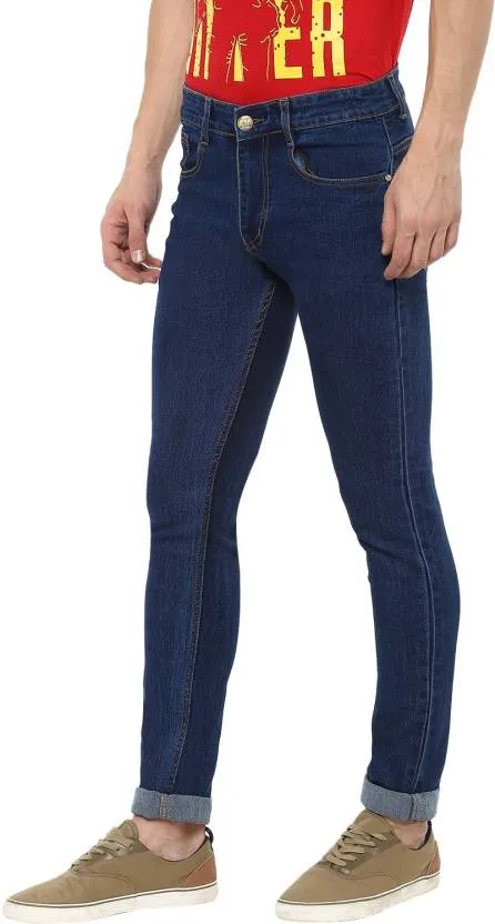 Men's Blue Slim Fit Stretchable Jeans