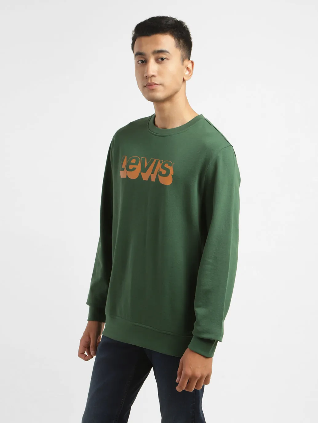 Men's Brand Logo Crew Neck Sweatshirt