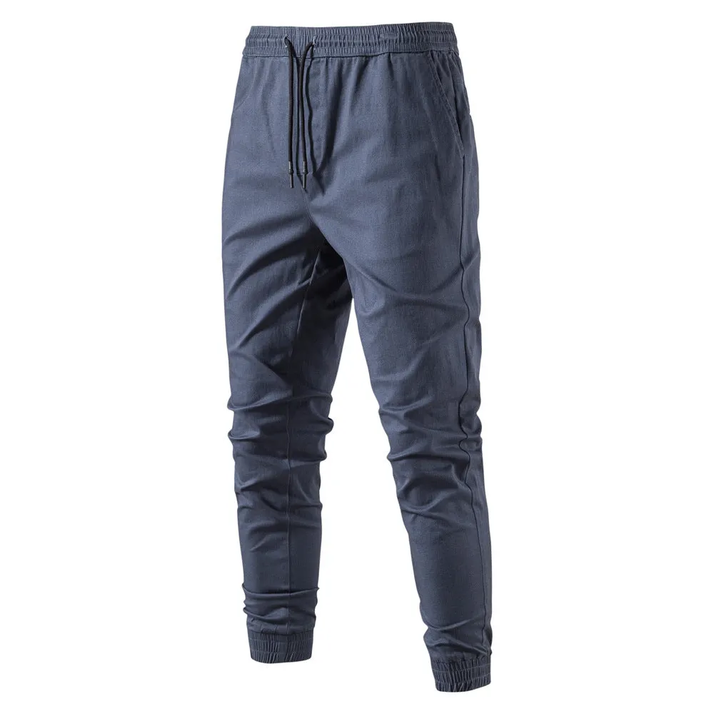 Men's Causal Solid Color Cargo Pants Streetwear Trousers | PT075