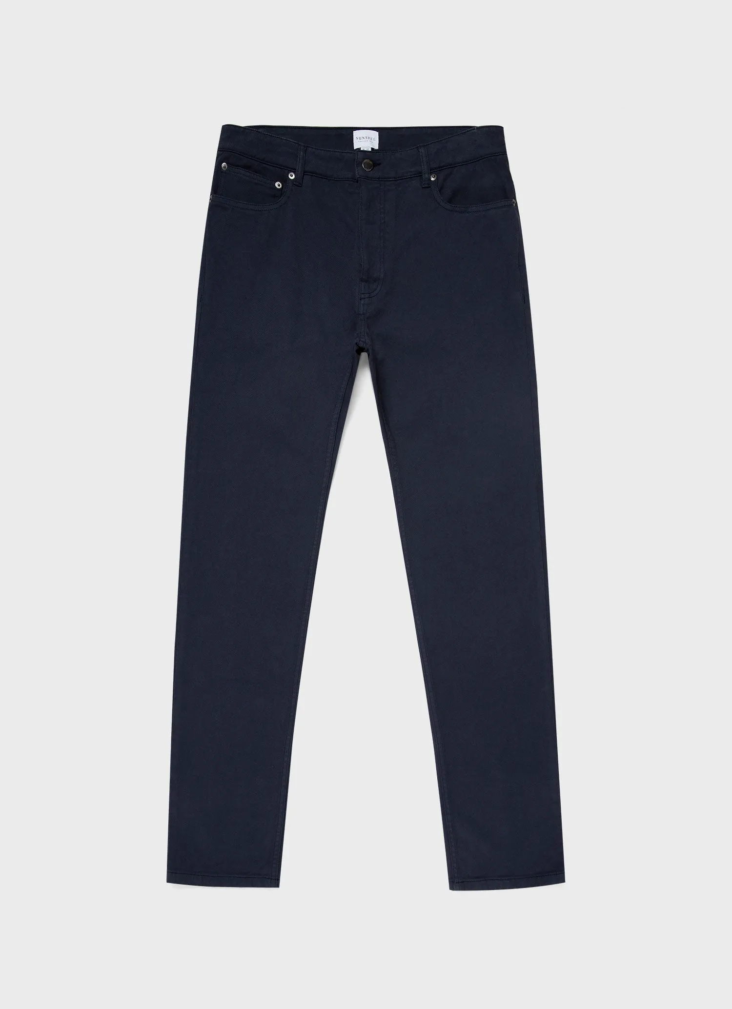 Men's Cotton Drill 5 Pocket Trouser in Navy