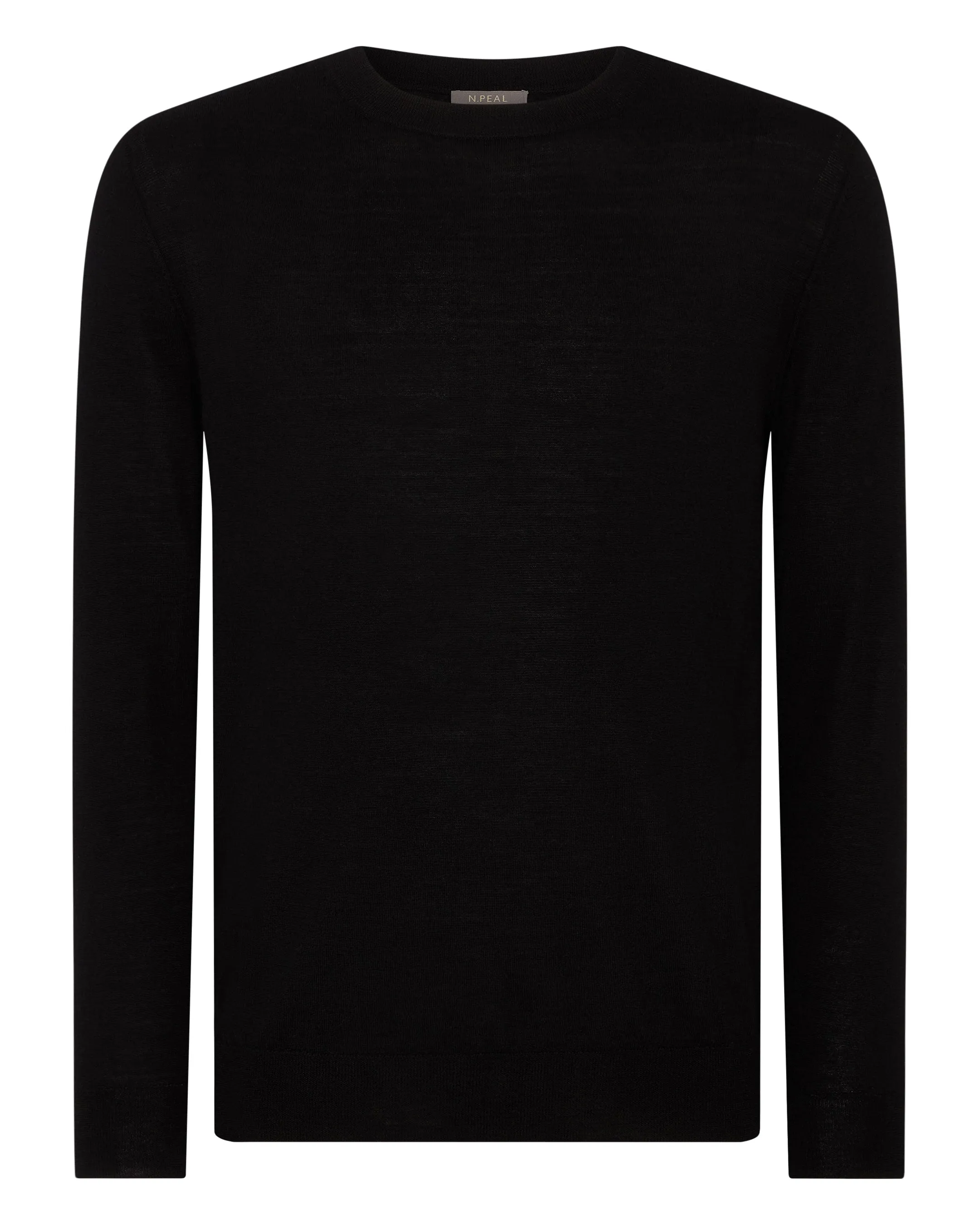 Men's Covent Fine Gauge Cashmere Round Neck Sweater Black