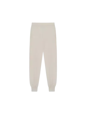 Mens Recycled Cashmere Track Pants—oatmeal