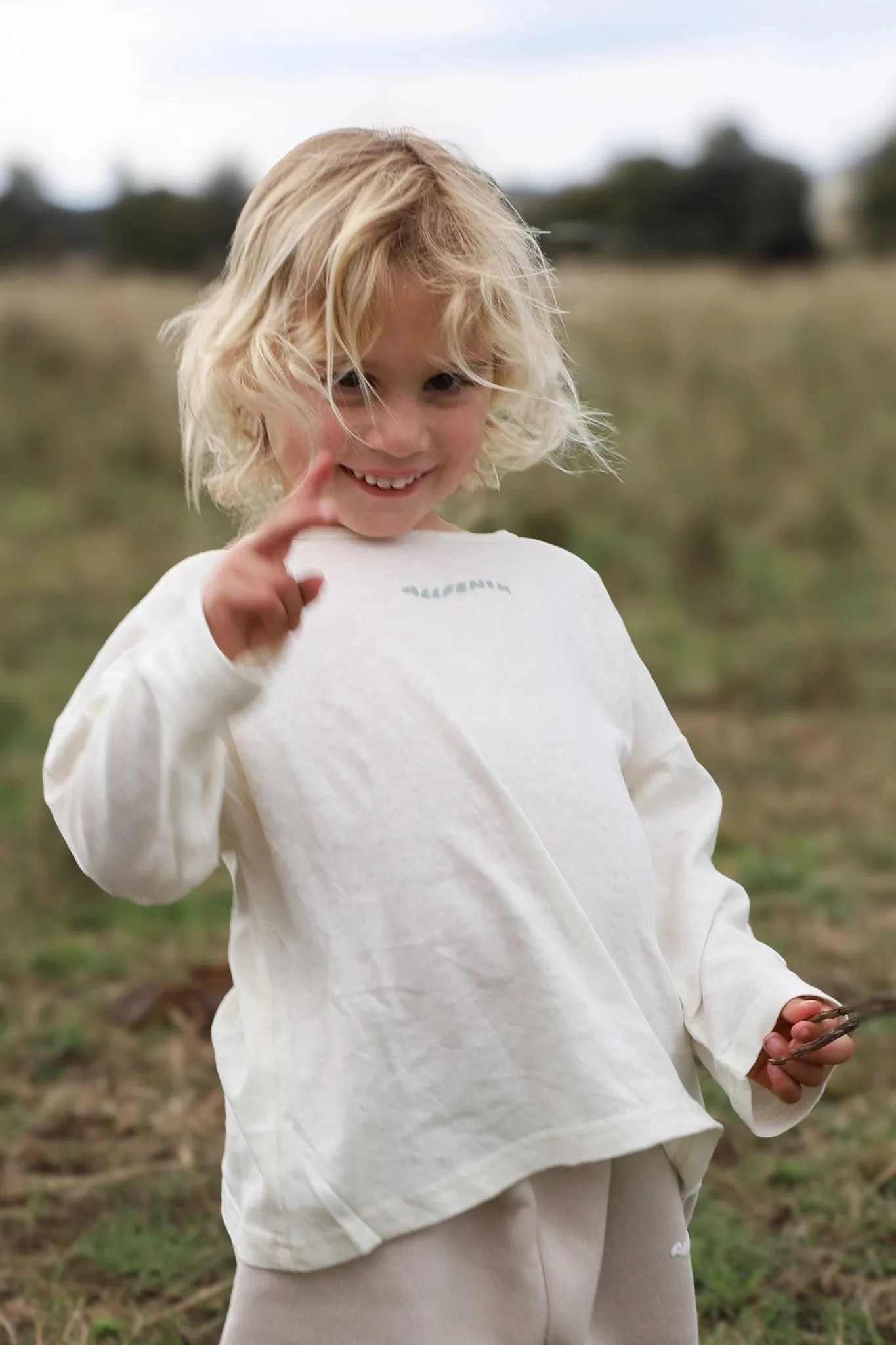 Mini Long Sleeve Logo Tee