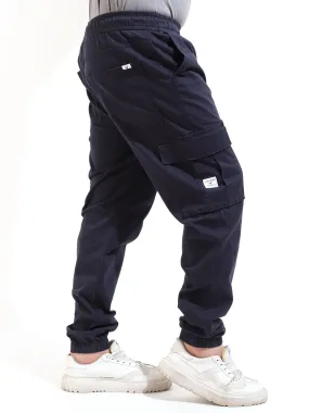 Navy Coated Cotton Cargo