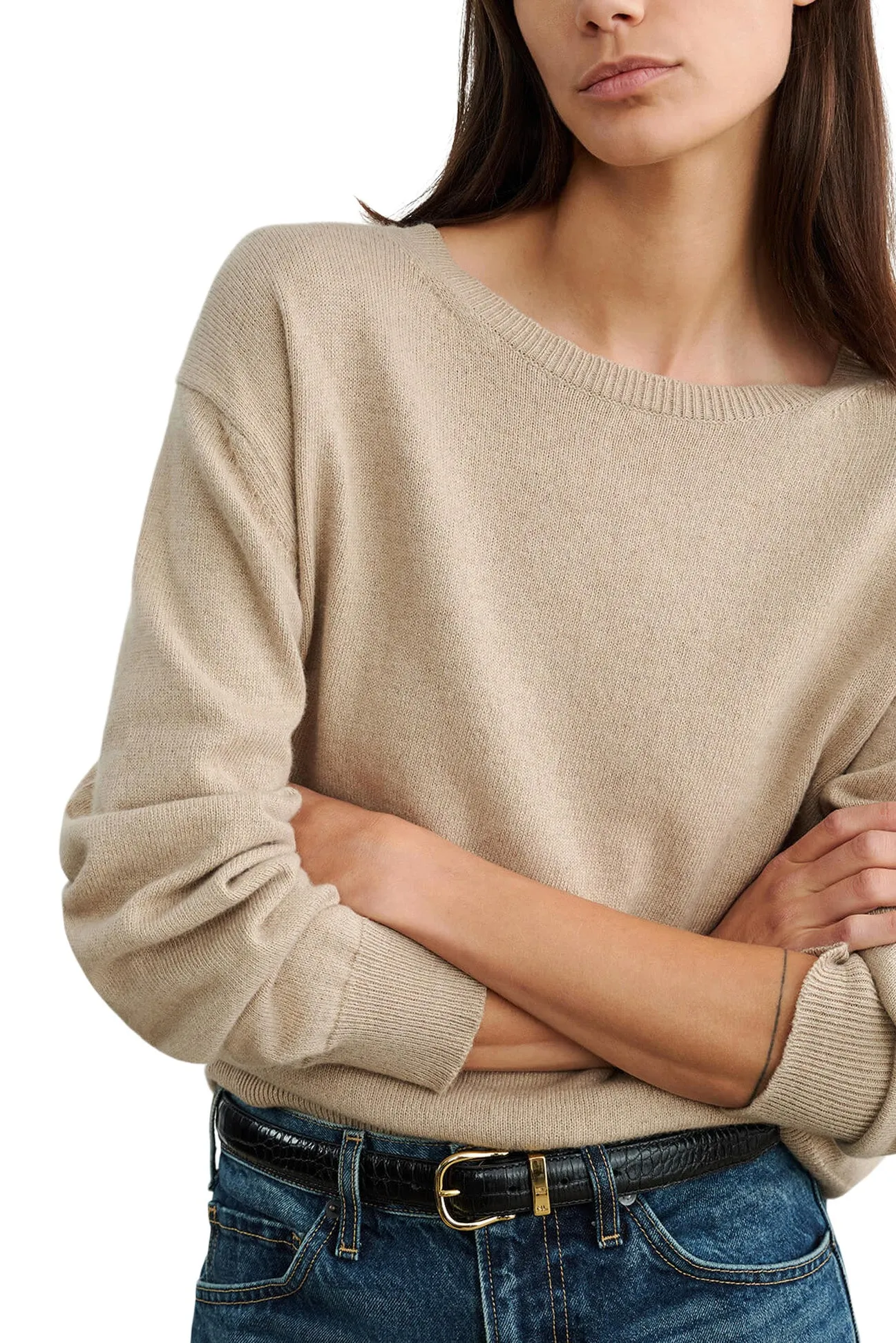 Nili Lotan Amari Sweater in Beige Melange