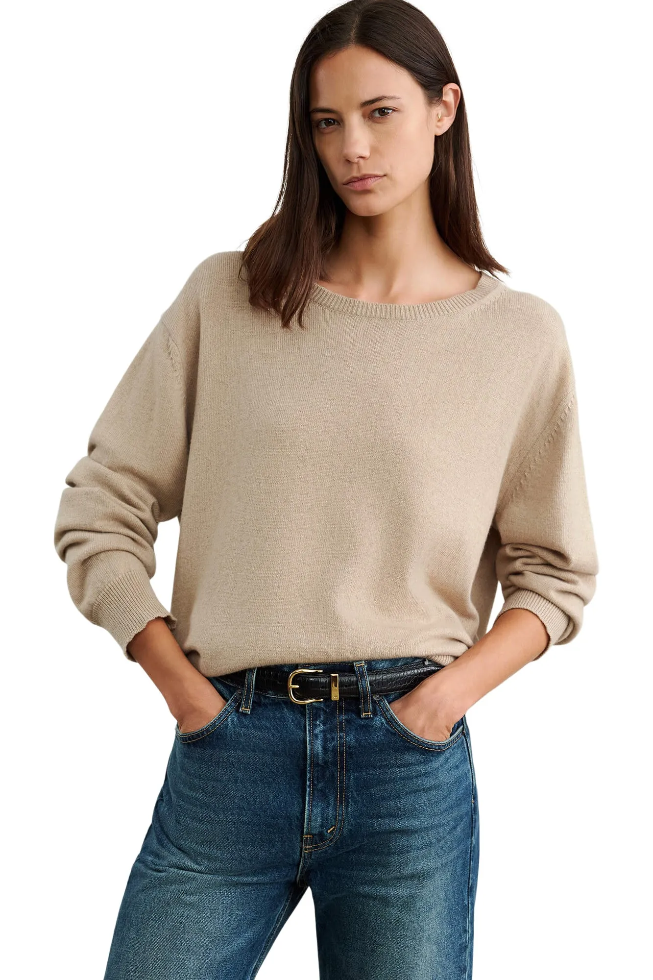 Nili Lotan Amari Sweater in Beige Melange