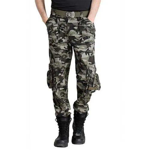 Outdoor Camouflage Multi Pockets Casual Pants Men's Military Tactical  Trousers Overalls