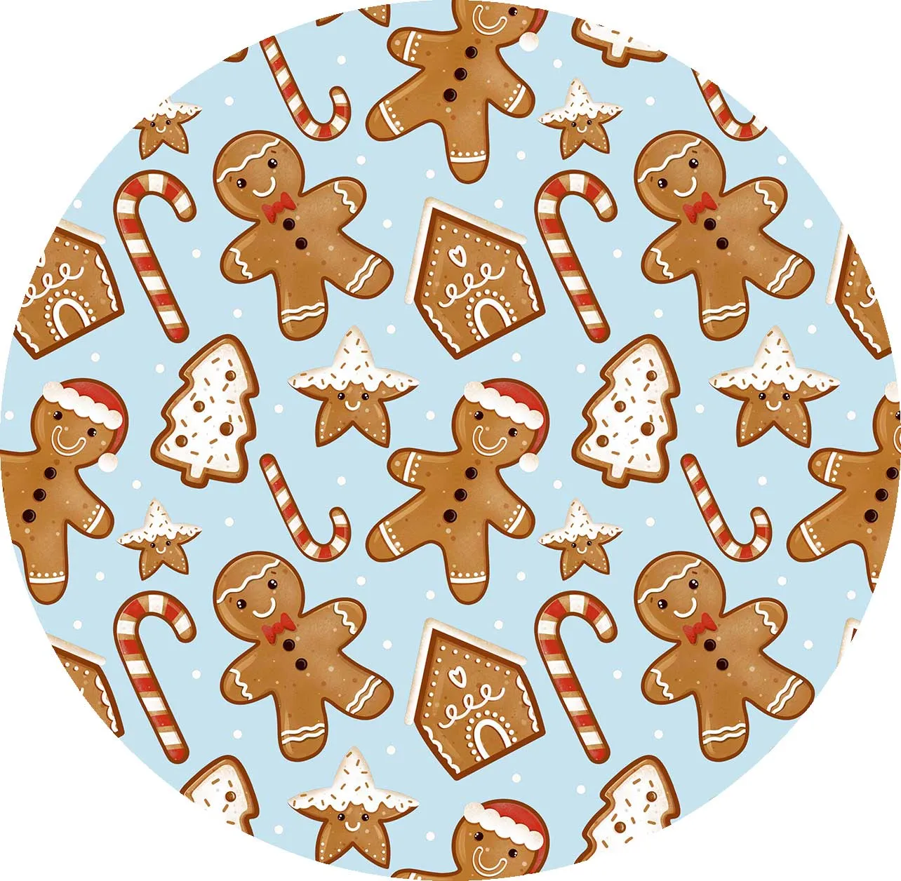 [Pre Order] Merry & Bright Gingerbread Kisses - Bamboo Blankets (EST SHIP LATE OCT)