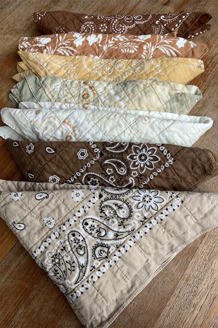 Stylish Quilted Bandana - Assorted Colors