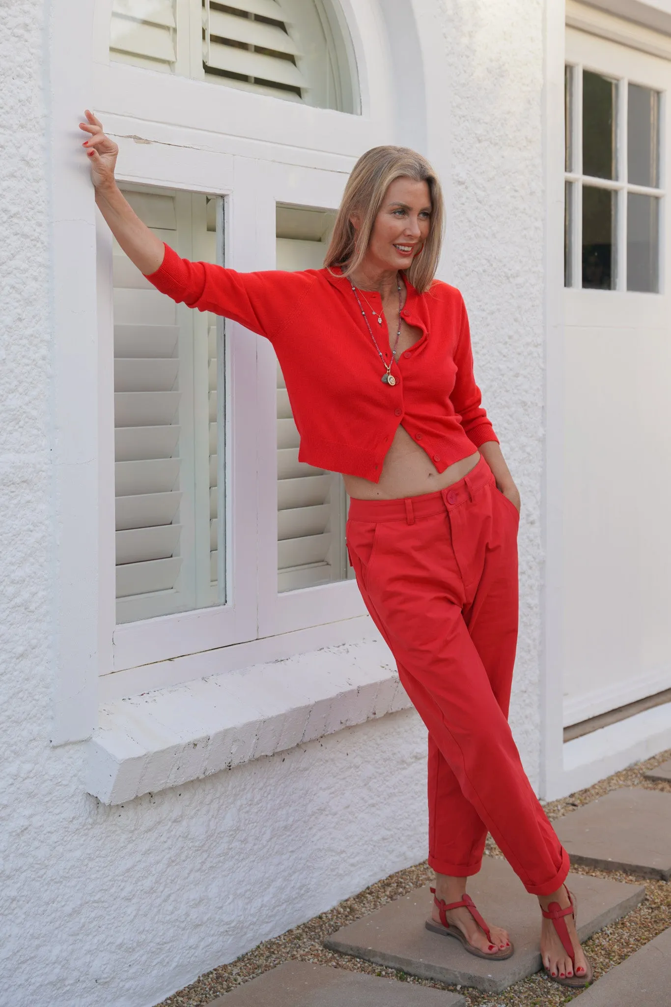 Red Oversize Pants