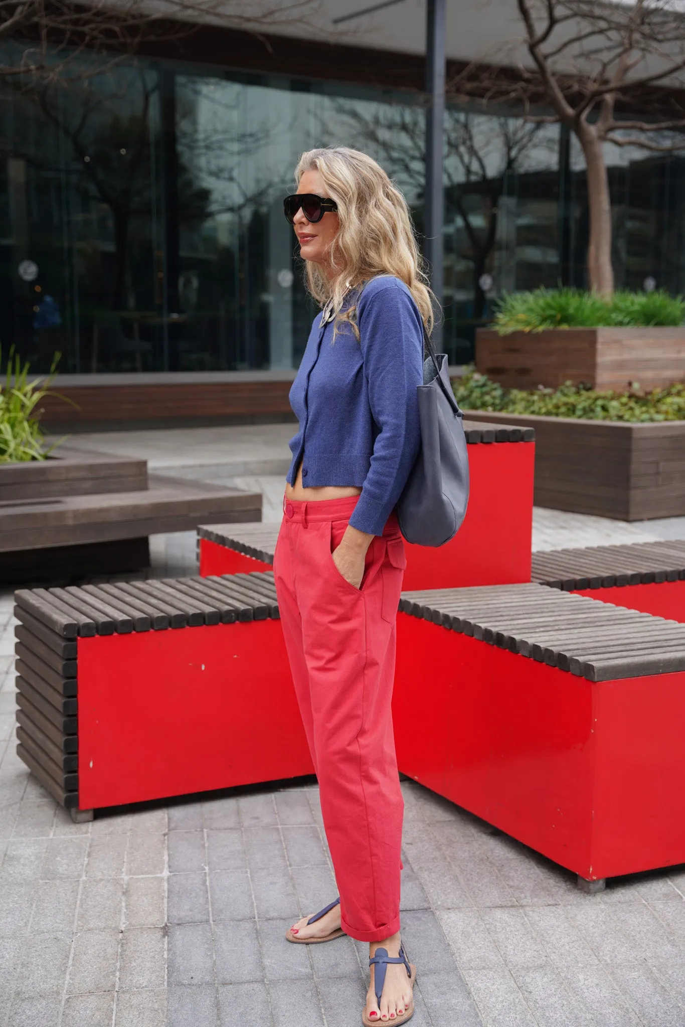 Red Oversize Pants