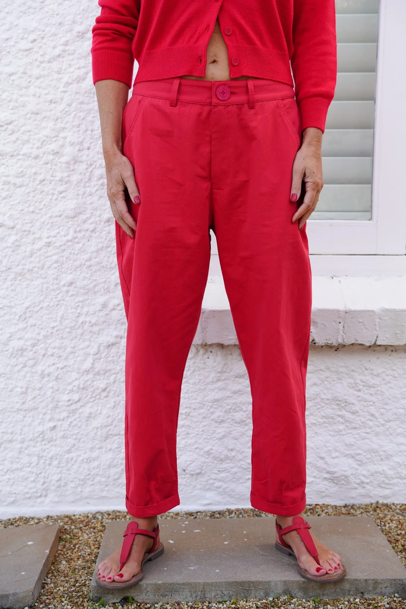 Red Oversize Pants