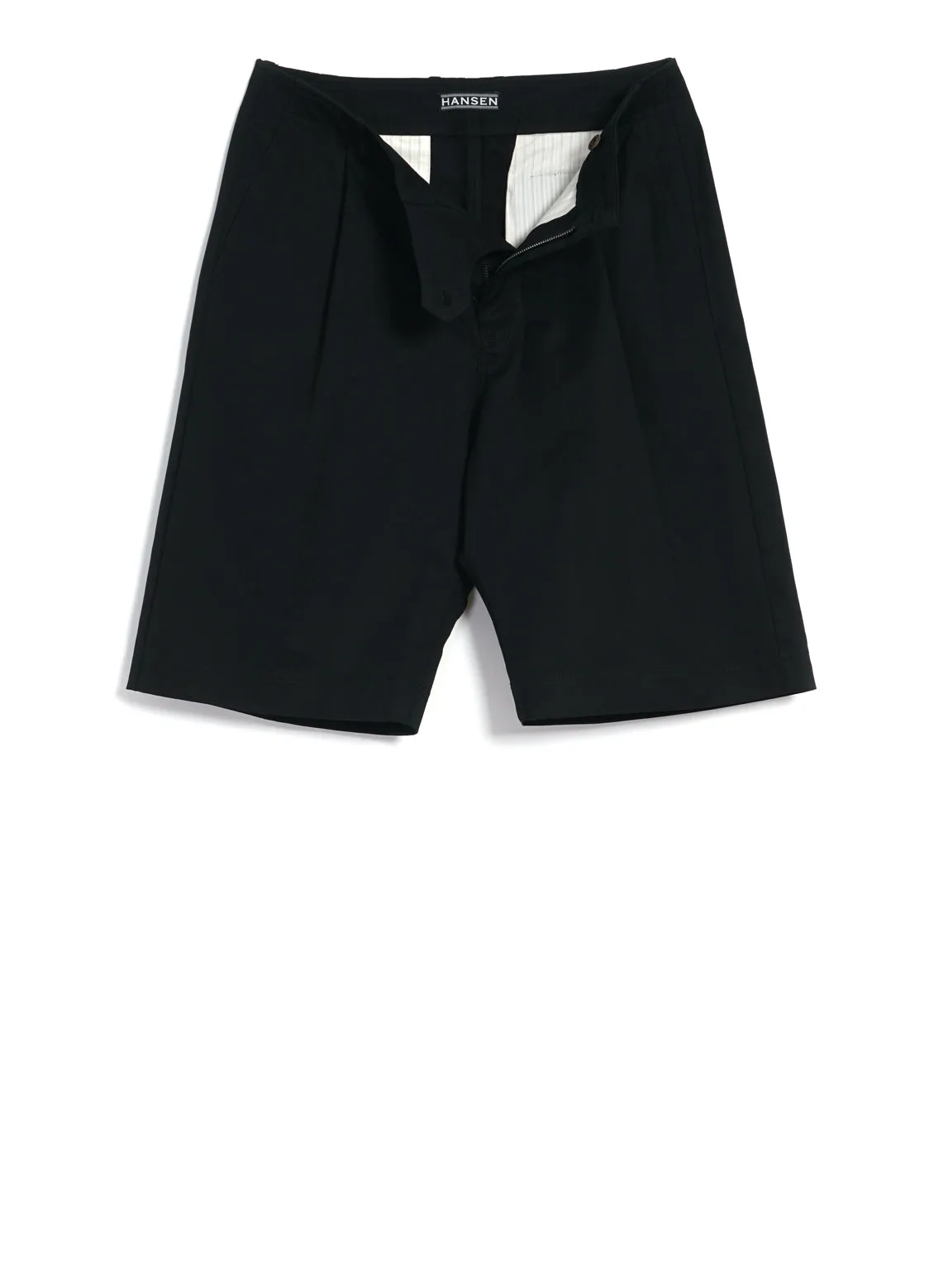 ROBIN | Wide Pleated Shorts | Raven