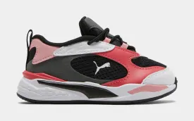 RS Fast Grade School Lifestyle Shoes (Black/Pink)