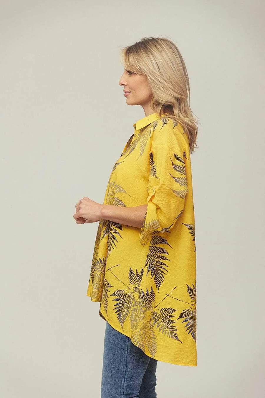 Saloos Loose Fit Botanical Print Shirt