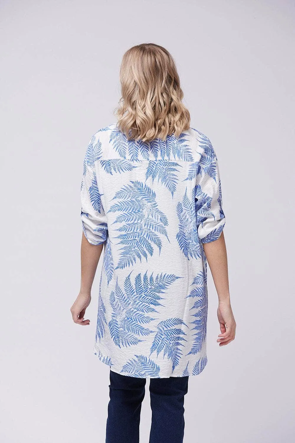 Saloos Loose Fit Botanical Print Shirt