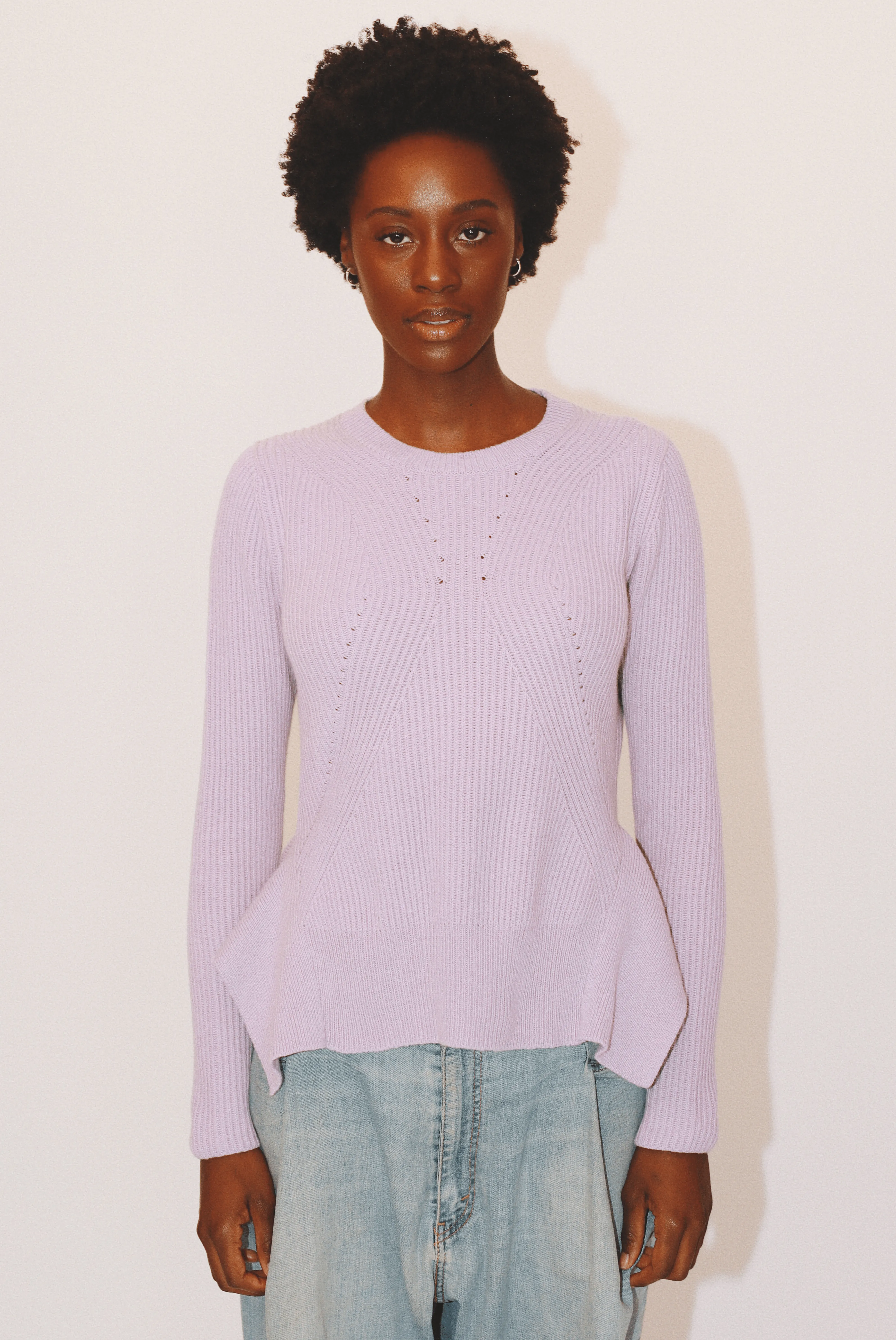 Sandra Crewneck in Organic Cotton & Recycled Cashmere