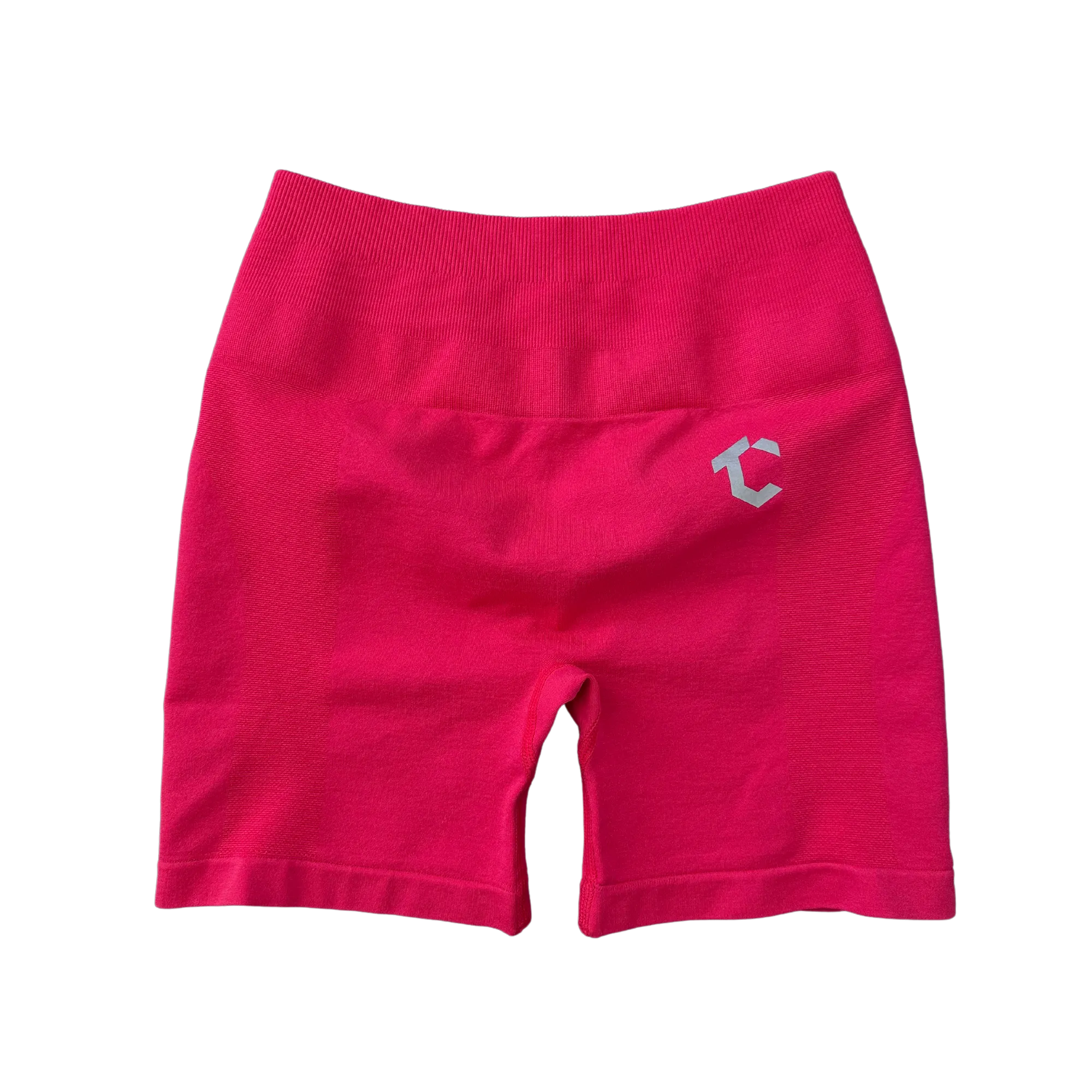 Scrunch Biker Shorts - Electric Crimson