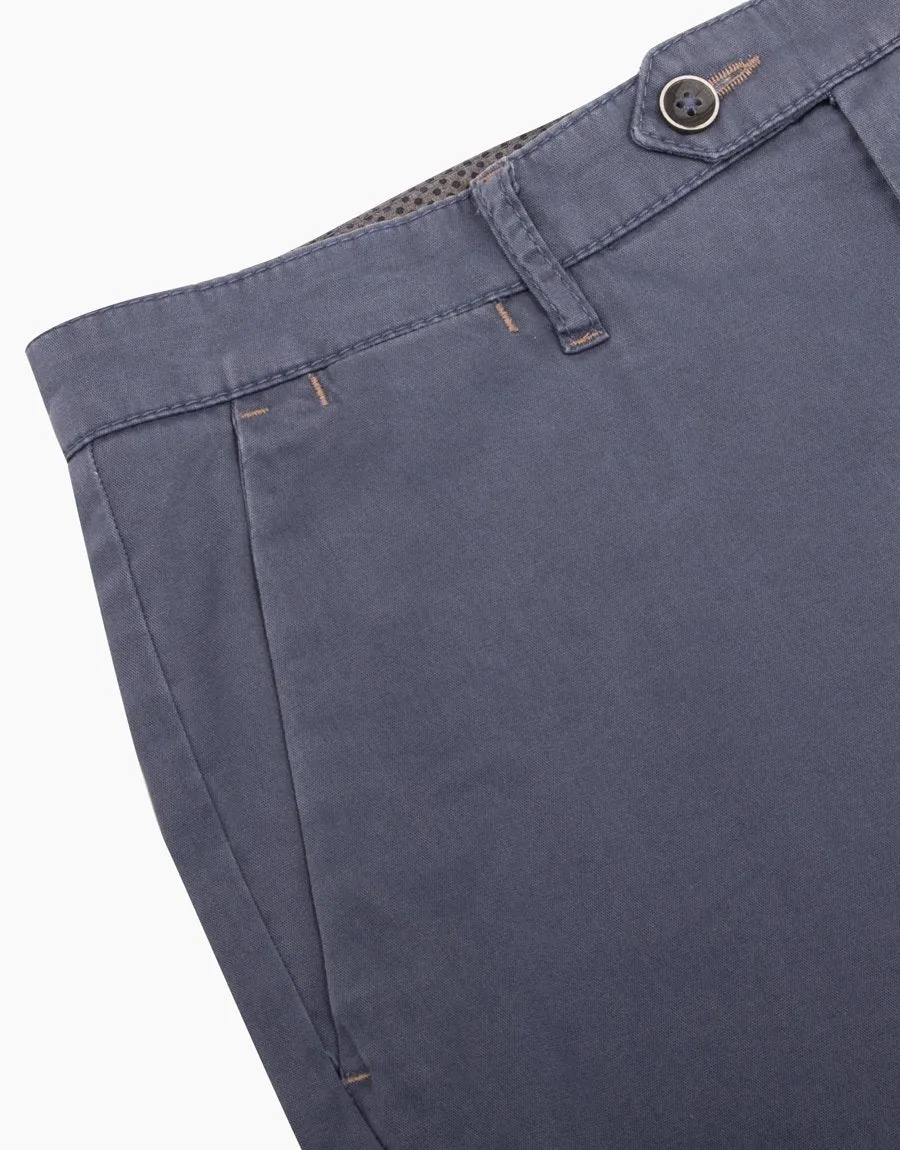 Soho blue textured chinos