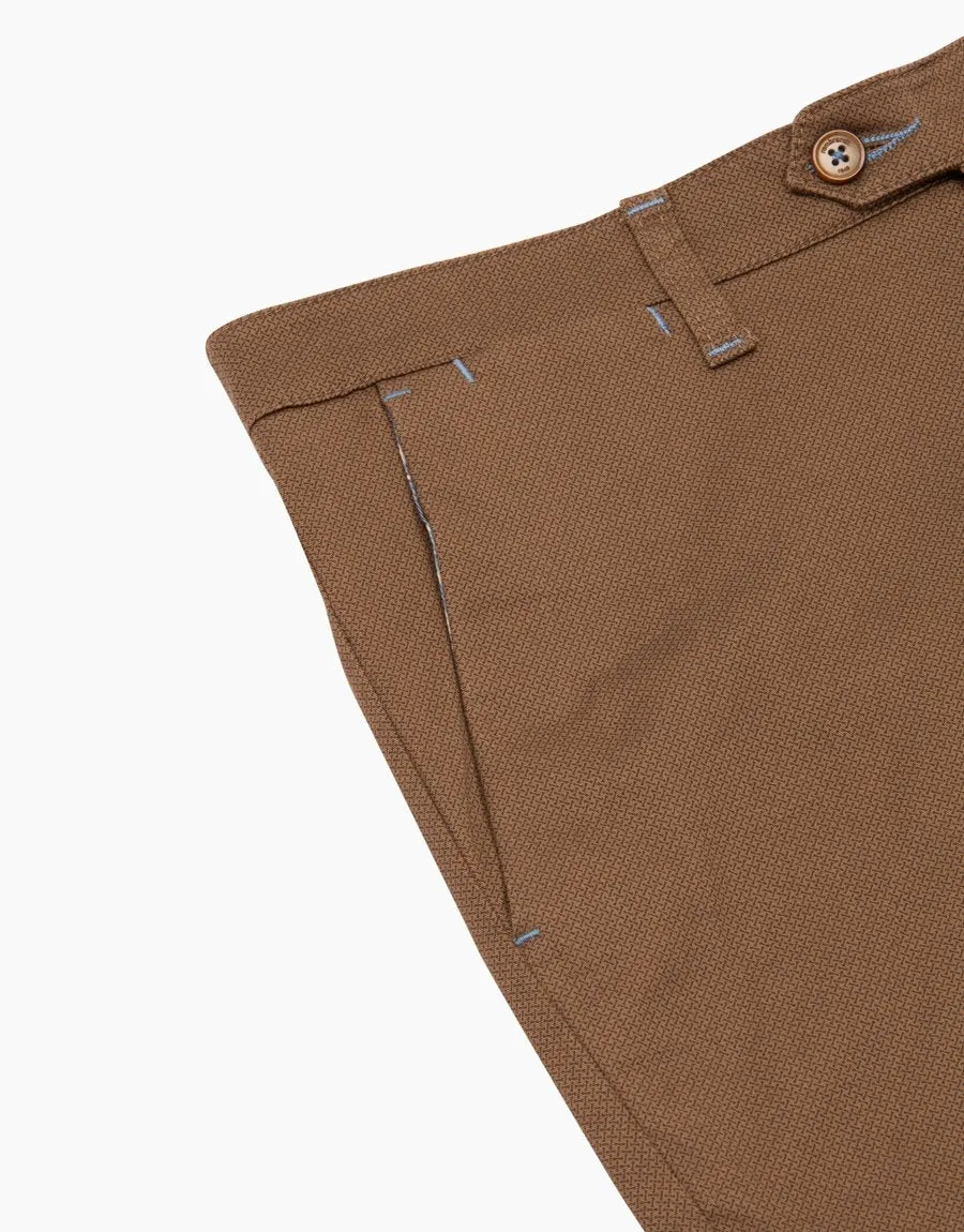 Soho Brown Microdesign Chinos