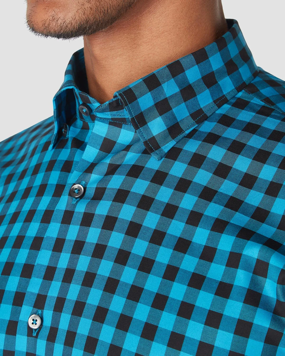 Somelos Deep Water Checked Shirt