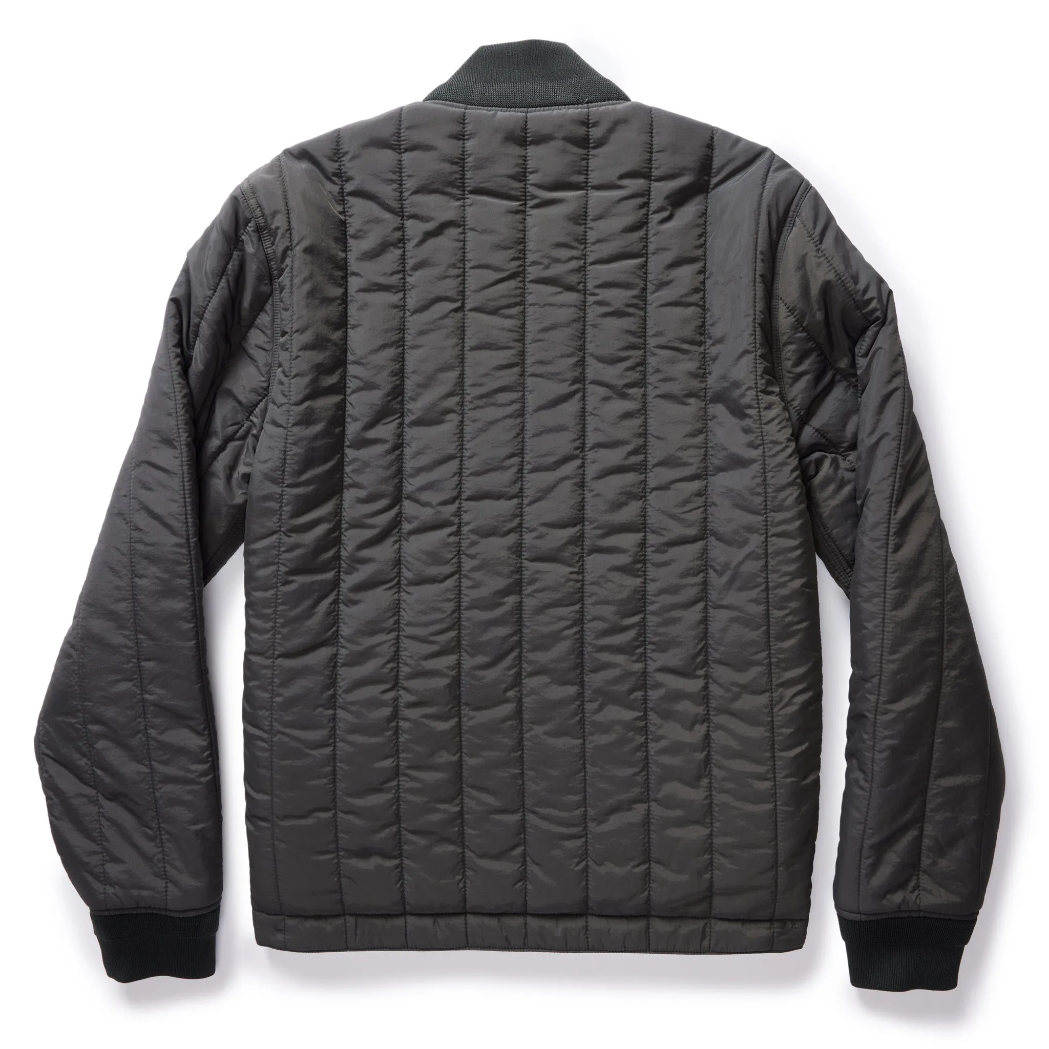 The Able Jacket in Faded Black Quilted Nylon