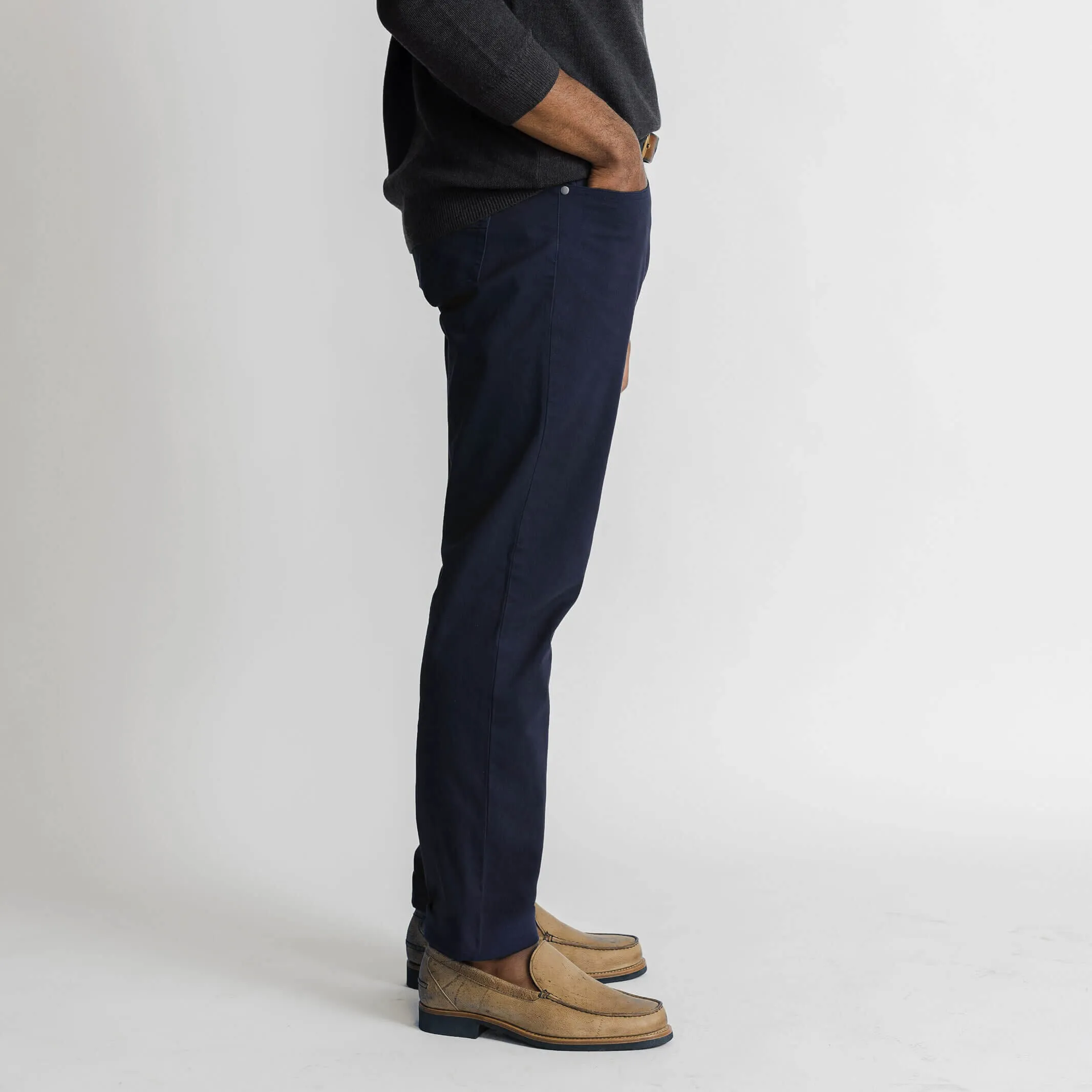 The Navy Franklin 5 Pocket Custom Pant