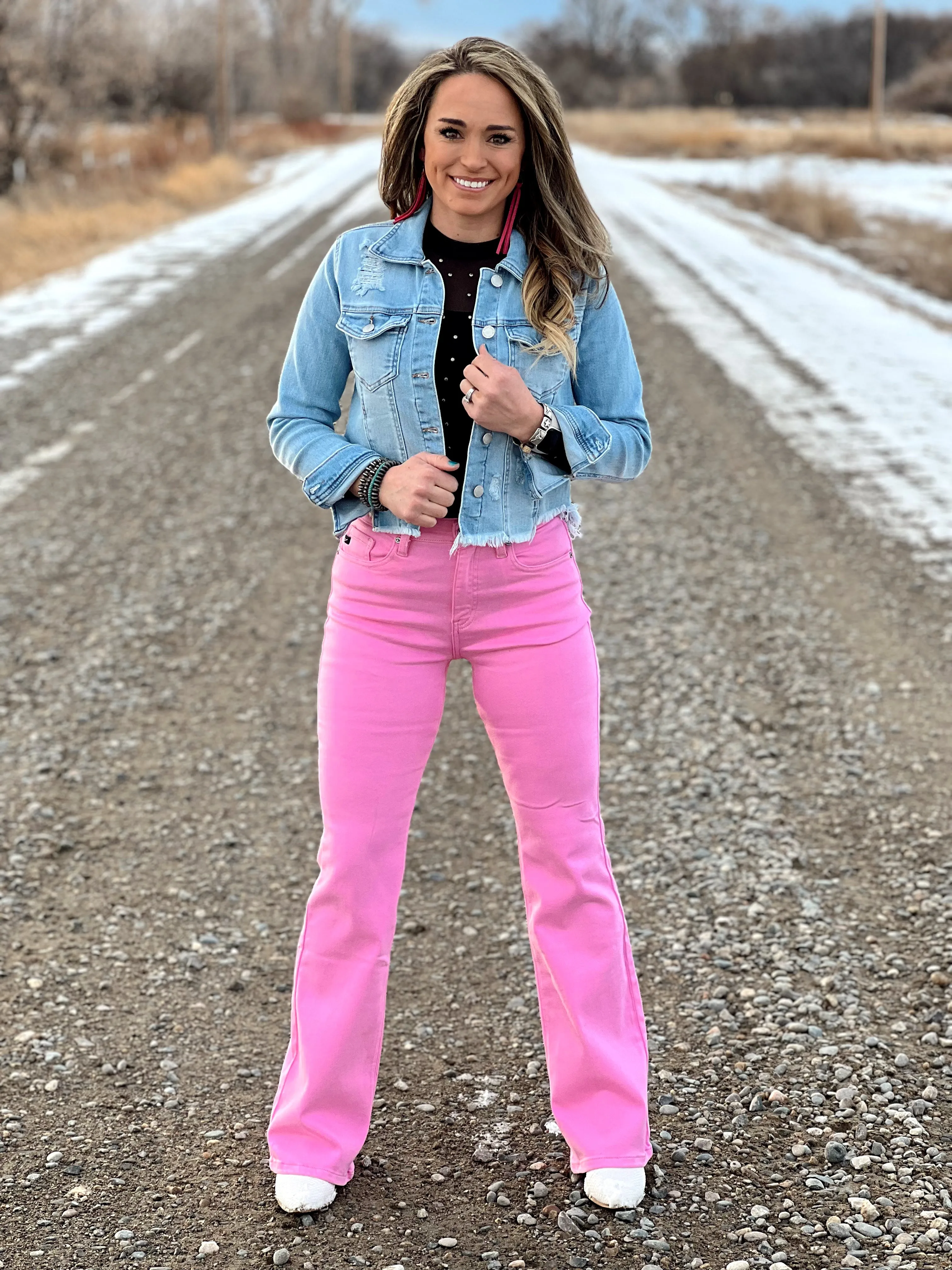 The Pink Denim Jeans