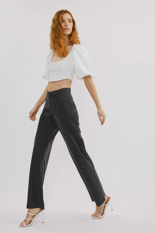 Tinley Mid Rise Wide Leg Pant - KanCan