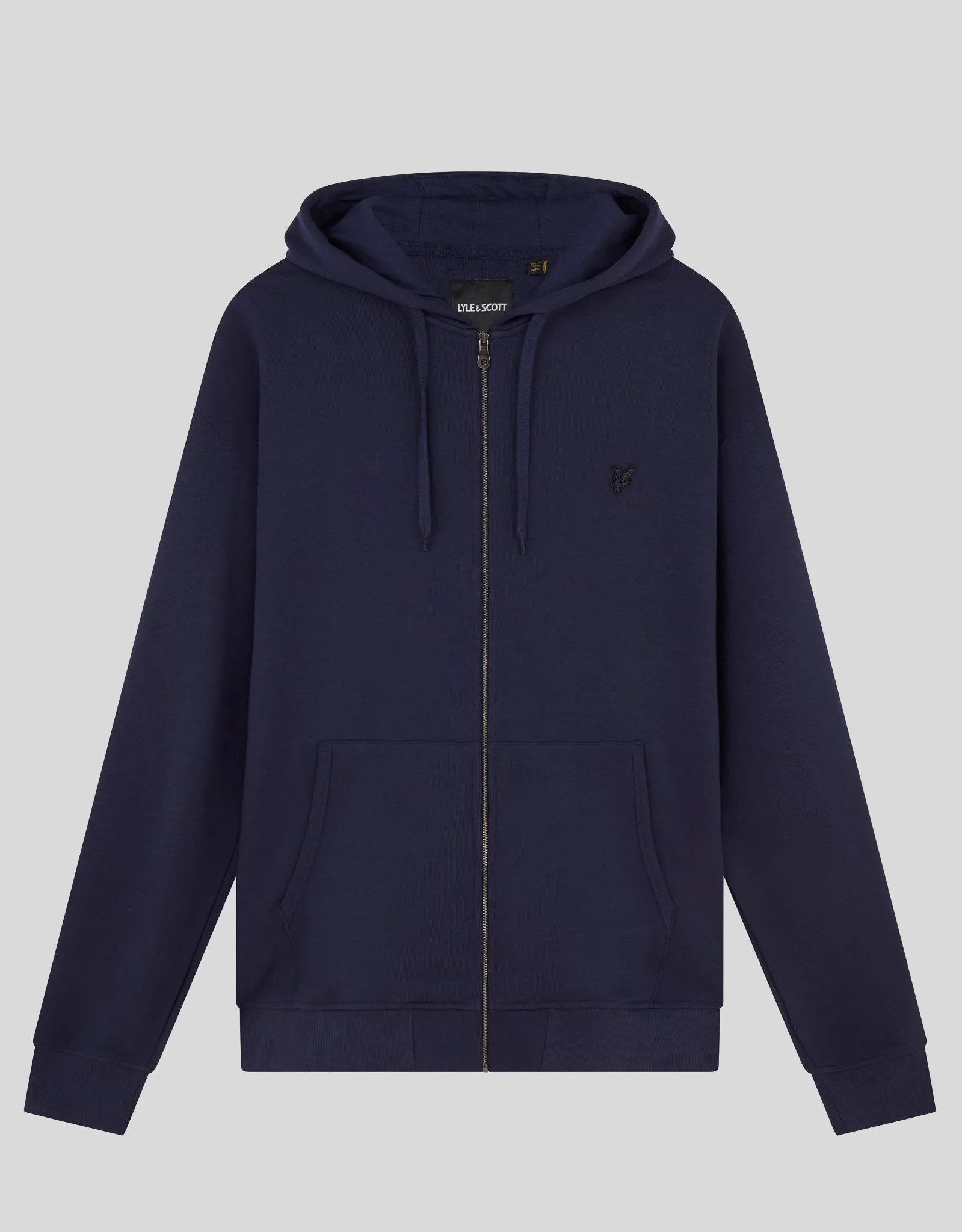 Tonal Eagle Zip Through Hoodie