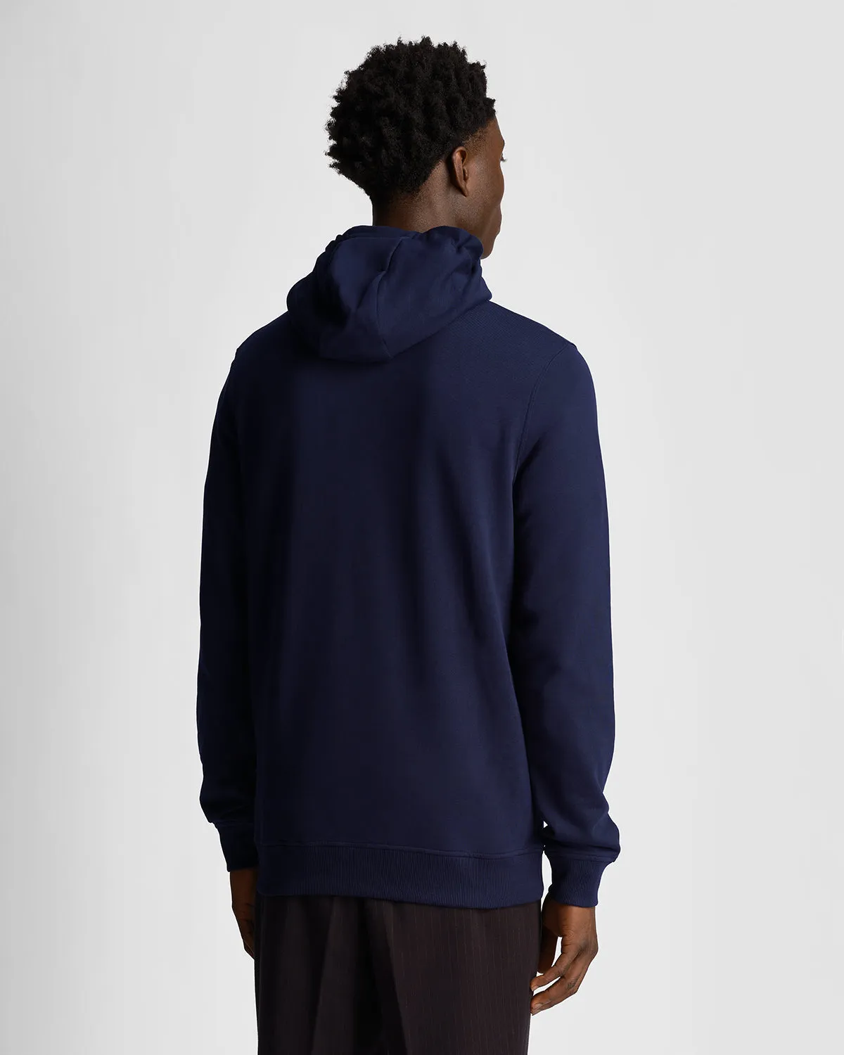 Tonal Eagle Zip Through Hoodie