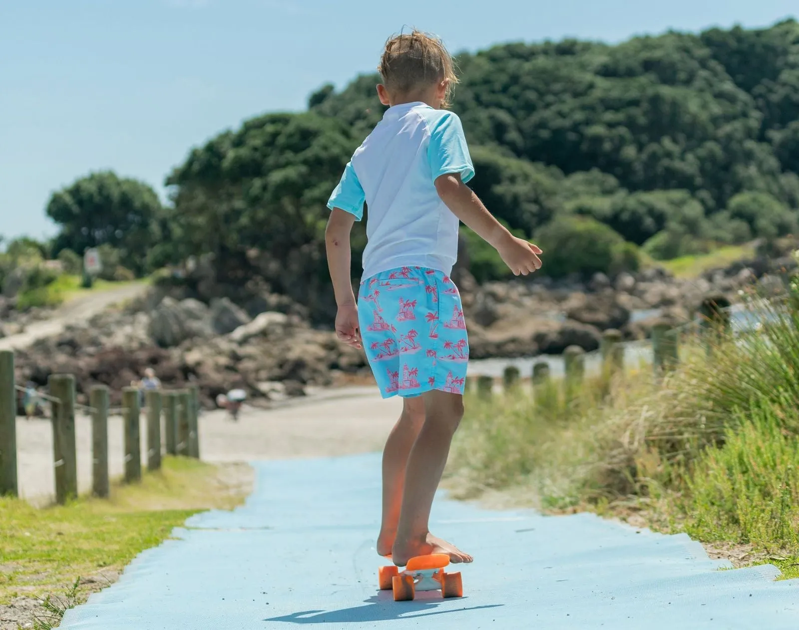 UPF 50  Swim Shorts - Lighthouse Island