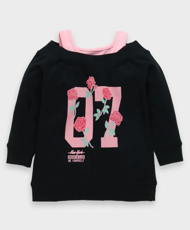 Ventra Girls 07 Floral Sweatshirt