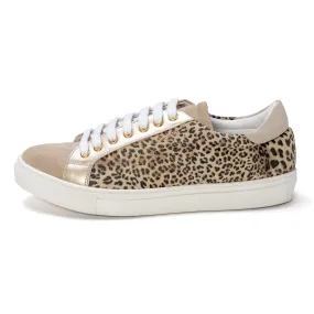 Vernazza - Leopard and Golden Glitter Sneaker