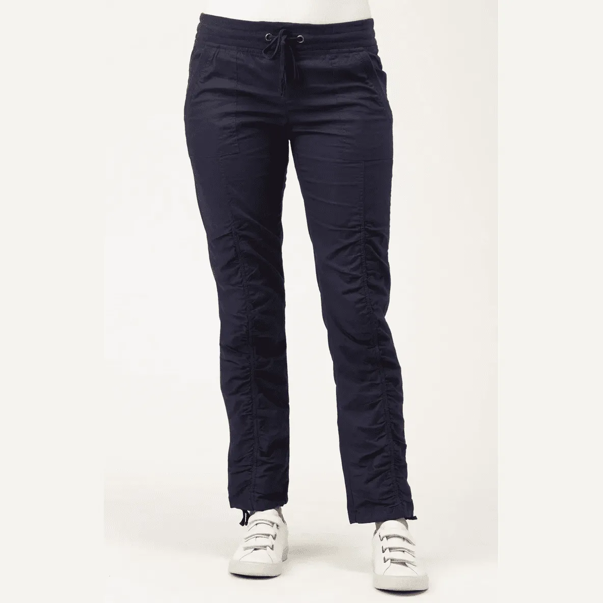 XCVI Wearables Jules Ruching Pants in Navy